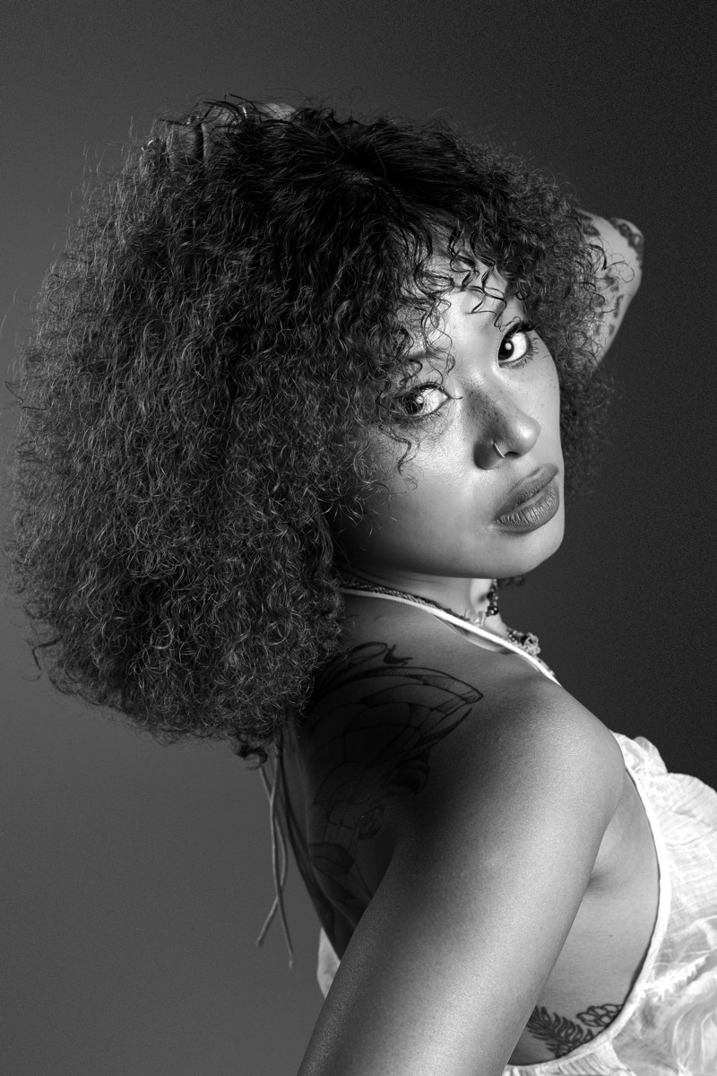 Type 3B curly hair with defined bouncy ringlets